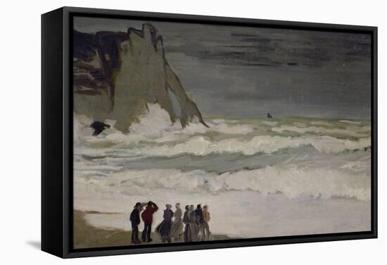 High Seas in Etretat, 1868-69-Claude Monet-Framed Stretched Canvas