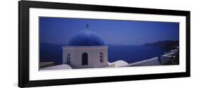 High Section View of a Church, Oia, Santorini, Greece-null-Framed Photographic Print