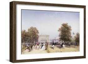 High Society, Rotten Row, Hyde Park-Carlo Bossoli-Framed Giclee Print