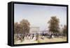 High Society, Rotten Row, Hyde Park-Carlo Bossoli-Framed Stretched Canvas