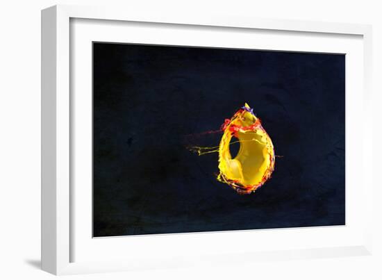 High Speed Flash Capturing Bursting Balloon and Visible Sound Wave Distortions-Yon Marsh-Framed Photographic Print