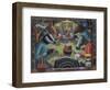 High Stakes, 2023 (Tinted Gesso on Canvas & Painted Wood Frame)-PJ Crook-Framed Giclee Print