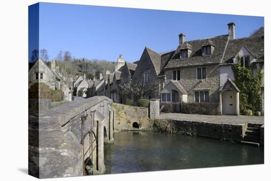 High Street and Bridge over the Bybrook River-Nick Upton-Stretched Canvas