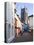 High Street and Church of St. Peter and St. Paul, Cromer, Norfolk, England, United Kingdom, Europe-Mark Sunderland-Stretched Canvas