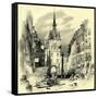 High Street Berne Switzerland-null-Framed Stretched Canvas