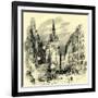 High Street Berne Switzerland-null-Framed Giclee Print