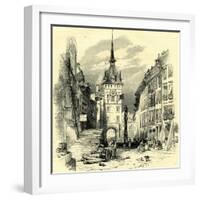High Street Berne Switzerland-null-Framed Giclee Print