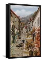 High Street, Clovelly-Alfred Robert Quinton-Framed Stretched Canvas