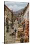 High Street, Clovelly-Alfred Robert Quinton-Stretched Canvas