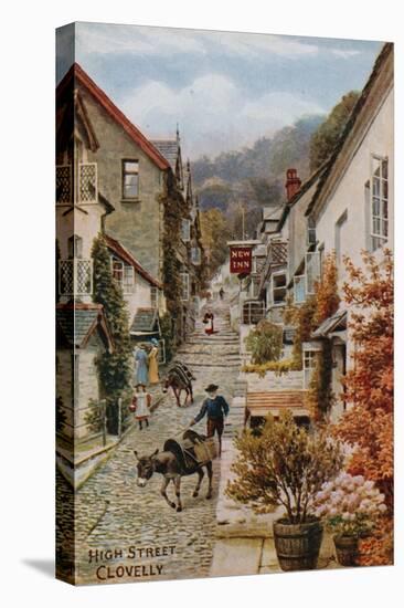 High Street, Clovelly-Alfred Robert Quinton-Stretched Canvas