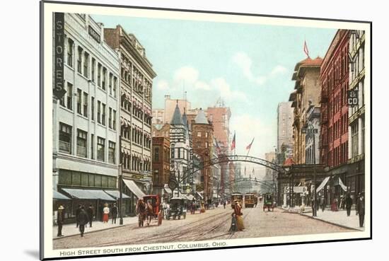 High Street, Columbus, Ohio-null-Mounted Art Print