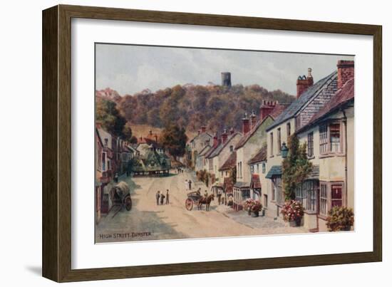 High Street, Dunster-Alfred Robert Quinton-Framed Giclee Print