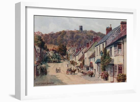 High Street, Dunster-Alfred Robert Quinton-Framed Giclee Print