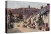 High Street, Dunster-Alfred Robert Quinton-Stretched Canvas