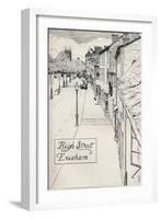 High Street Evesham, 19th Century-Edmund Hort New-Framed Giclee Print