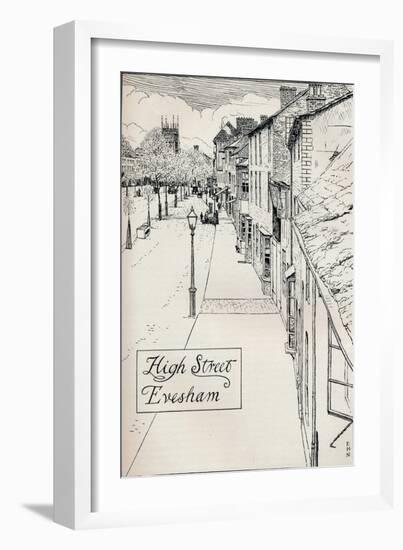 High Street Evesham, 19th Century-Edmund Hort New-Framed Giclee Print
