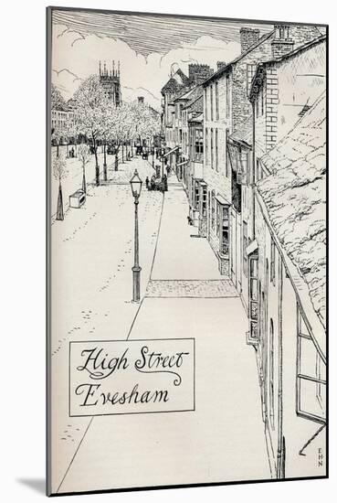 High Street Evesham, 19th Century-Edmund Hort New-Mounted Giclee Print