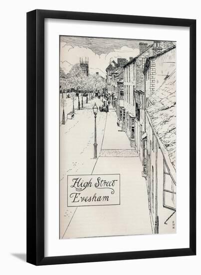 High Street Evesham, 19th Century-Edmund Hort New-Framed Premium Giclee Print