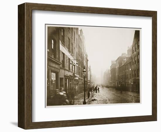 High Street, Glasgow, C.1878 (B/W Photo)-Thomas Annan-Framed Premium Giclee Print