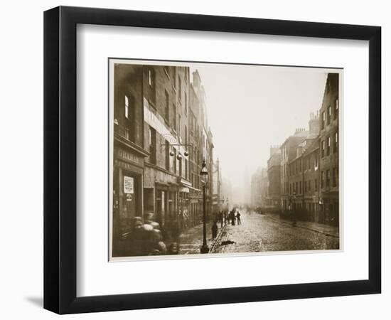 High Street, Glasgow, C.1878 (B/W Photo)-Thomas Annan-Framed Premium Giclee Print