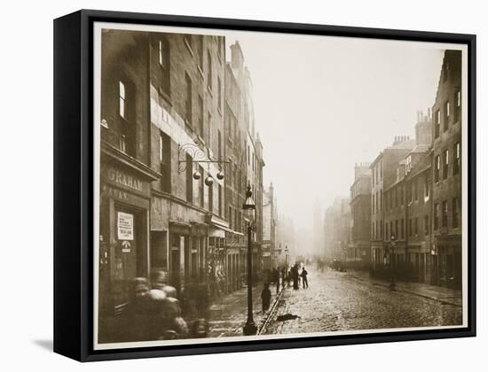 High Street, Glasgow, C.1878 (B/W Photo)-Thomas Annan-Framed Stretched Canvas