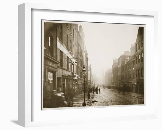 High Street, Glasgow, C.1878 (B/W Photo)-Thomas Annan-Framed Giclee Print