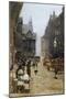 High Street in Edinburgh-Telemaco Signorini-Mounted Giclee Print