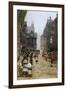 High Street in Edinburgh-Telemaco Signorini-Framed Giclee Print