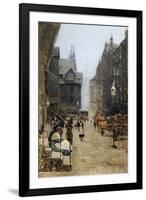 High Street in Edinburgh-Telemaco Signorini-Framed Giclee Print