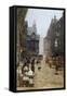 High Street in Edinburgh-Telemaco Signorini-Framed Stretched Canvas