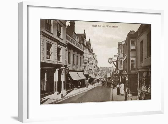 High Street in Winchester-null-Framed Photographic Print