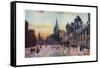 High Street, Oxford-William Matthison-Framed Stretched Canvas