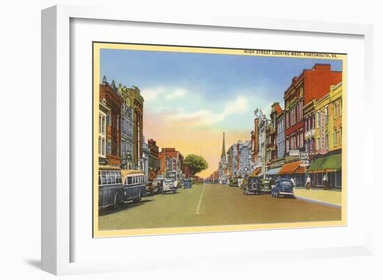 High Street, Portsmouth, Virginia-null-Framed Art Print