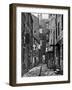 High Street Slum Buildings in Glasgow-null-Framed Photographic Print