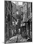 High Street Slum Buildings in Glasgow-null-Mounted Photographic Print