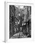 High Street Slum Buildings in Glasgow-null-Framed Photographic Print