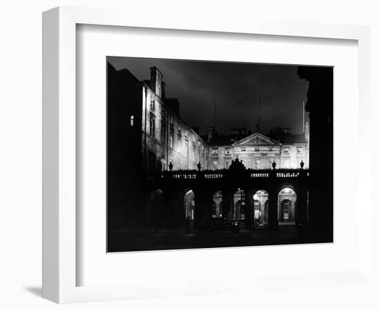 High Street Undergoes Experimental Floodlighting, Edinburgh-null-Framed Photographic Print