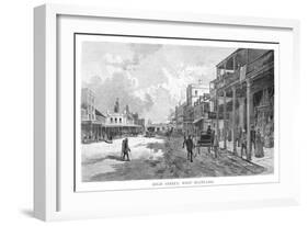 High Street, West Maitland, New South Wales, Australia, 1886-Albert Henry Fullwood-Framed Giclee Print