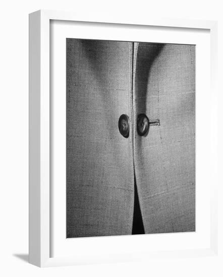 High Style in Men's Fashions, Extreme Styles for Men of College Age, Showing Link Buttons-Nina Leen-Framed Photographic Print