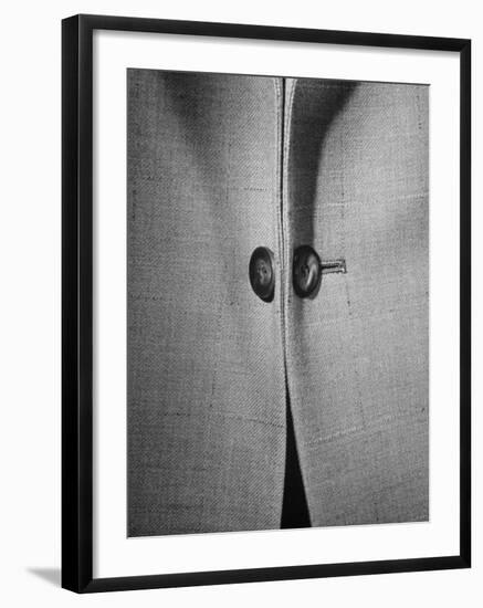 High Style in Men's Fashions, Extreme Styles for Men of College Age, Showing Link Buttons-Nina Leen-Framed Photographic Print