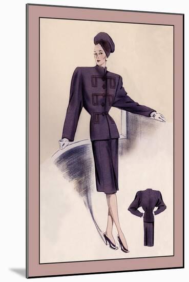 High Styled Suit-null-Mounted Art Print