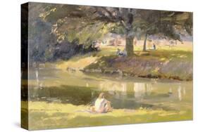 High Summer, Castle Grounds, Hertford, 1988-Trevor Chamberlain-Stretched Canvas