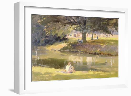 High Summer, Castle Grounds, Hertford, 1988-Trevor Chamberlain-Framed Giclee Print