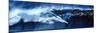 High Surf Surfing Big Wave Panorama-null-Mounted Poster