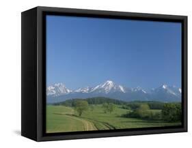 High Tatra Mountains from Near Poprad, Slovakia-Upperhall-Framed Stretched Canvas
