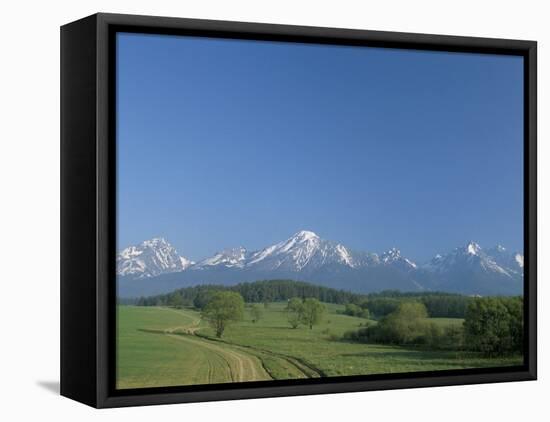 High Tatra Mountains from Near Poprad, Slovakia-Upperhall-Framed Stretched Canvas