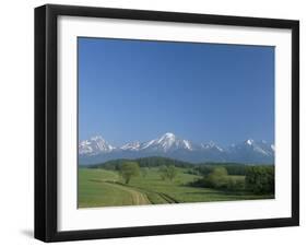 High Tatra Mountains from Near Poprad, Slovakia-Upperhall-Framed Premium Photographic Print