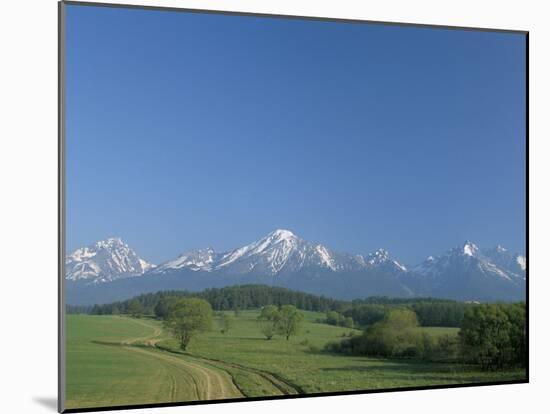 High Tatra Mountains from Near Poprad, Slovakia-Upperhall-Mounted Photographic Print