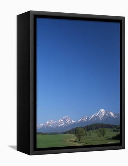 High Tatra Mountains from Near Poprad, Slovakia-Upperhall-Framed Stretched Canvas