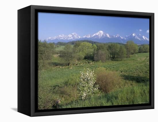 High Tatra Mountains from Near Poprad, Slovakia-Upperhall-Framed Stretched Canvas